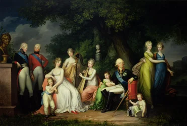 ポールI（1754-1801）、マリアフェオドロフナ（1759-1828）とその子供たち、1800年頃